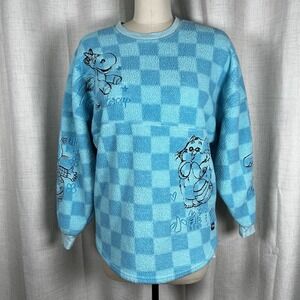 Disney Pixar Fuzzy Fun Blue Spirit Jersey Adult XS Sulley‎ Bing Bong Lotso Ducky